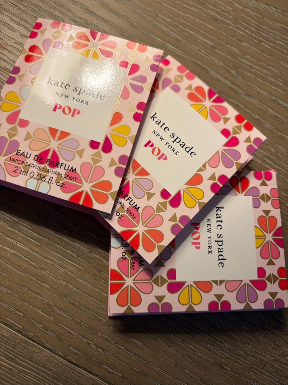 kate spade “POP” Eau De Parfum Samples (3)-